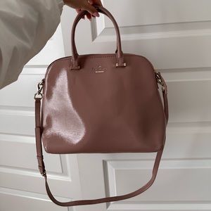 Kate Spade Margot Cedar Street Rose Patent Leather Satchel Crossbody Handbag